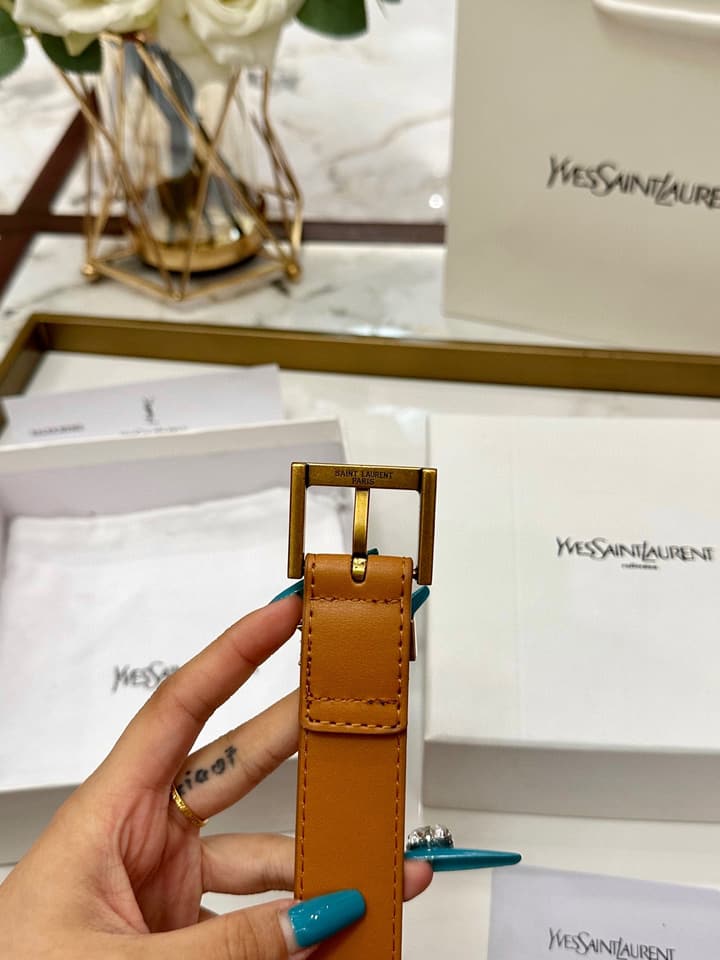 Saint Laurent Classic Leather Belt – 3.0cm