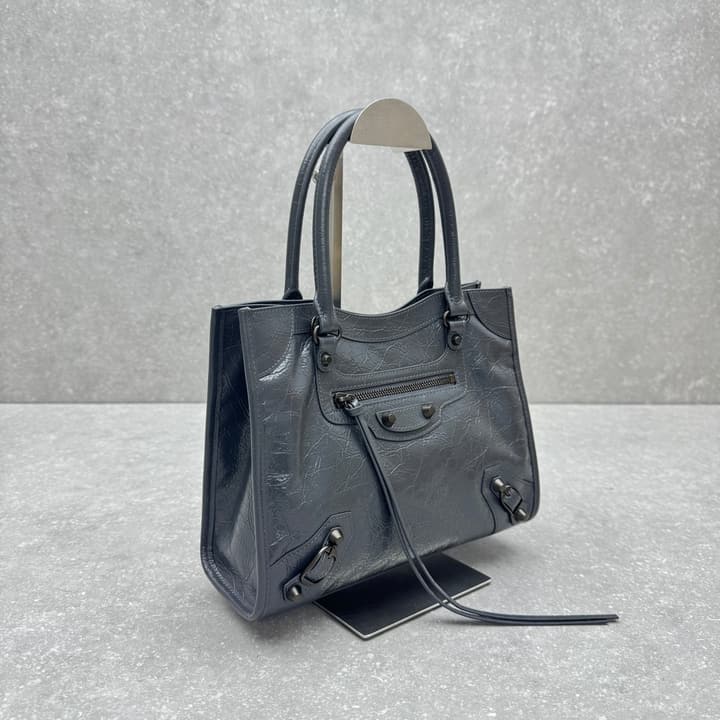 Balenciaga Le City Tote in Rock Grey – Small in Rock Grey