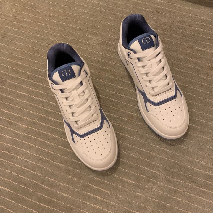 Dior B27 Uptown HYLTON NEL Limited Edition Low-Top Sneakers in White And Black