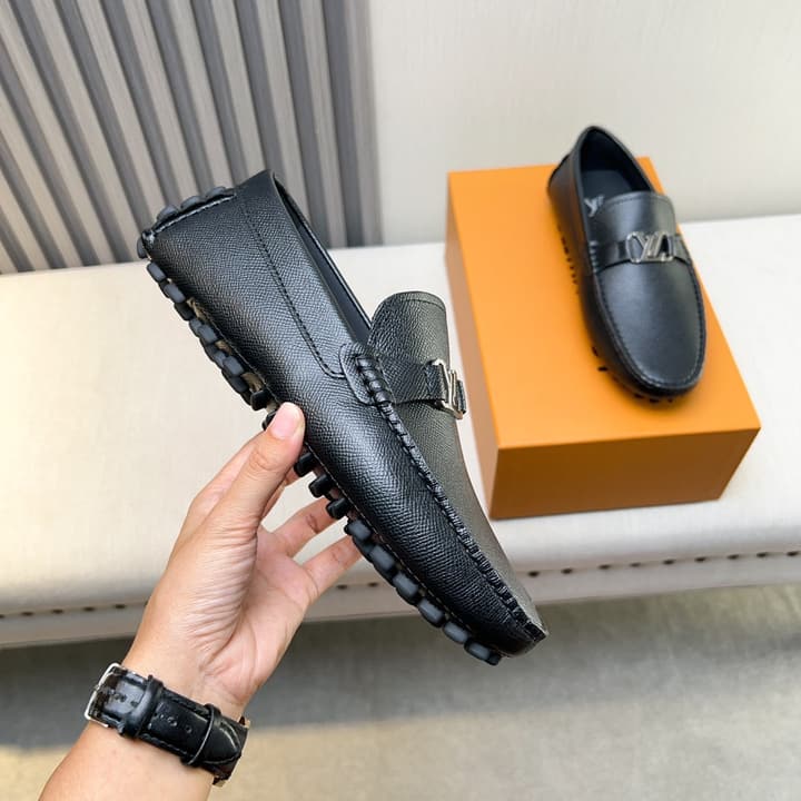 Louis Vuitton Monte Carlo Moccasin Loafers in Black Smooth Leather