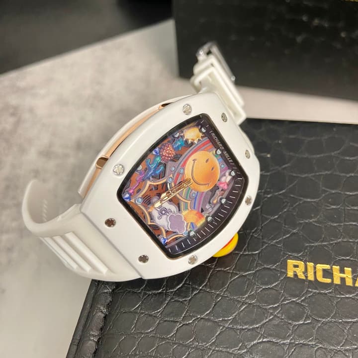 Richard Mille RM 88 Automatic Tourbillon Smiley Watch in Matte Black