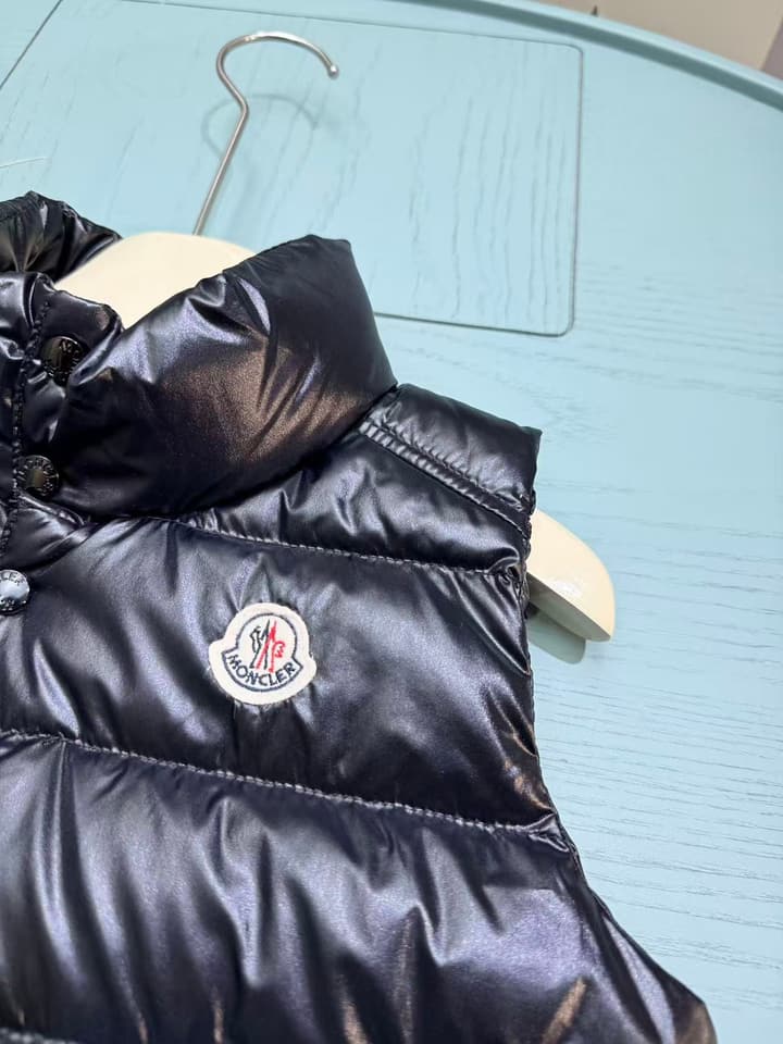 Moncler Kids Puffer Vest – 2025SS/FW Collection in Black