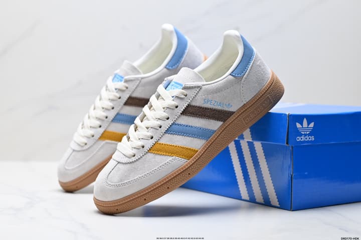 Adidas Handball Spezial Retro Suede Sneakers in Burgundy White Stripes
