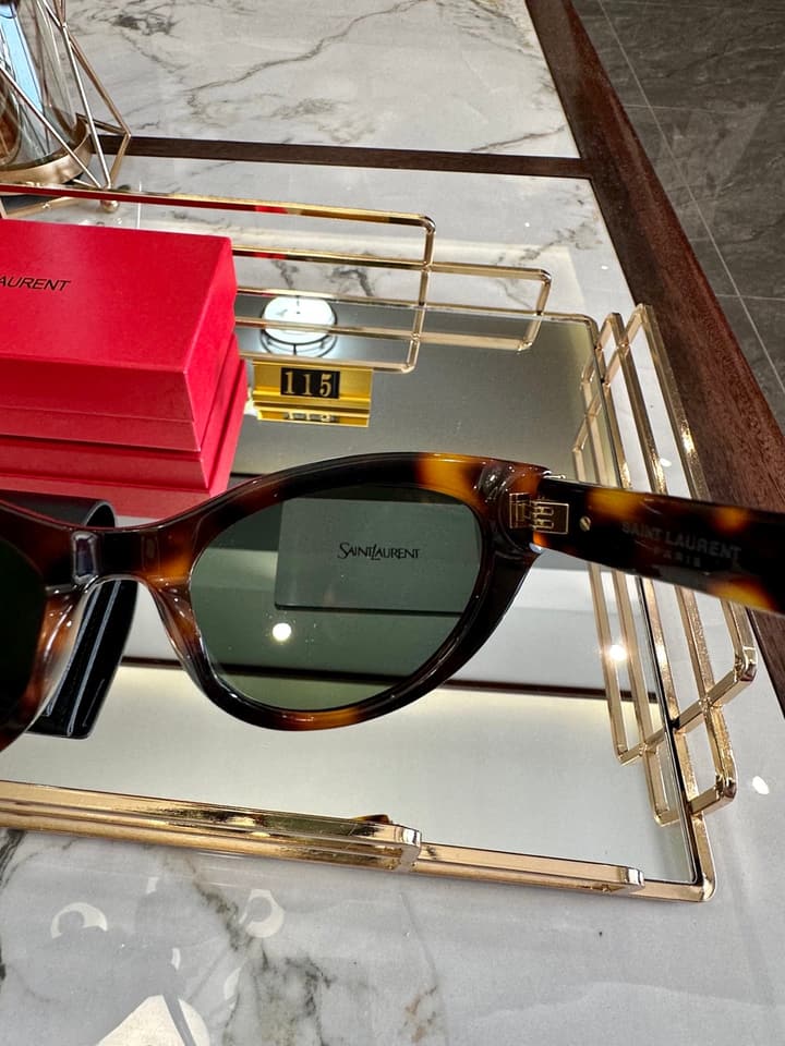 Saint Laurent Acetate Polarized Sunglasses