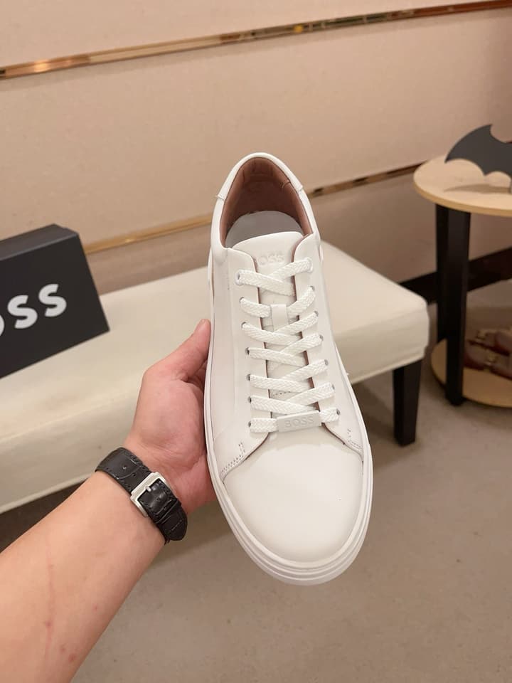 Boss Premium Casual Men's Sneakers in Black Monochromatic