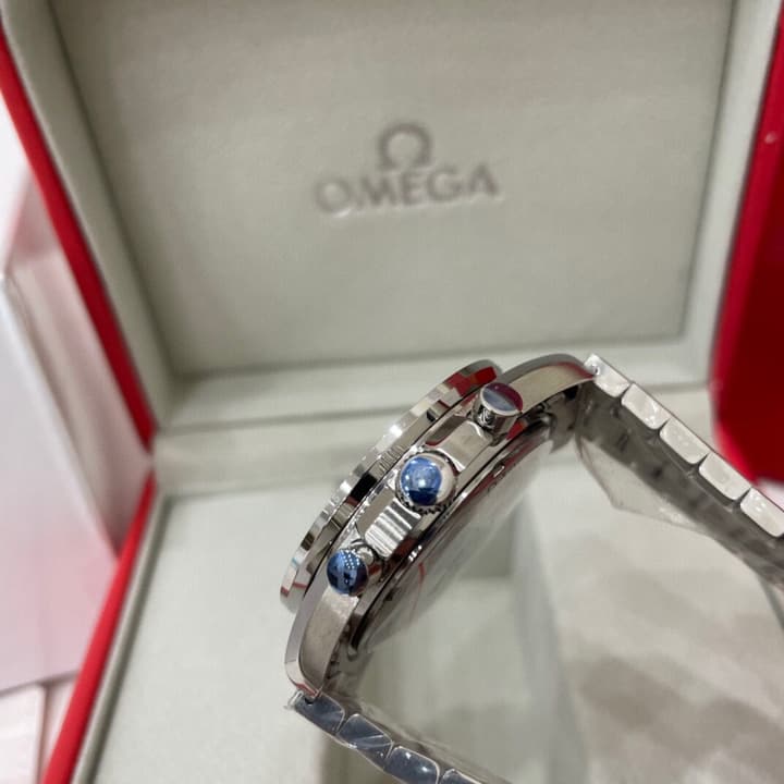 Omega Speedmaster Apollo 11 50th Anniversary Chronograph Watch in Stainless Steel Black Dial Chronograph