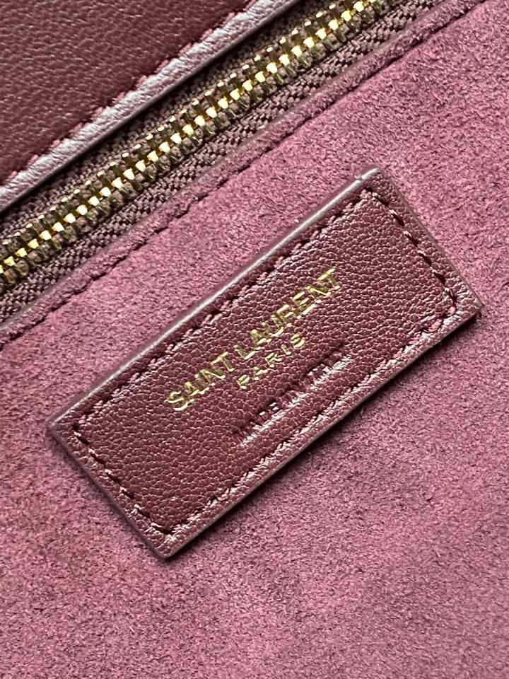 Saint Laurent Solferino Box Leather Crossbody Bag