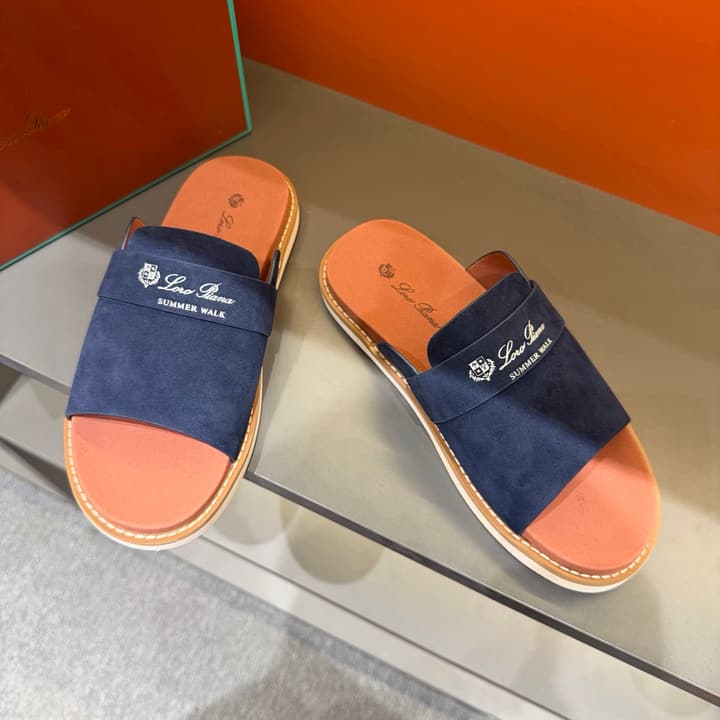 Loro Piana Summer Walk Crisscross Mules