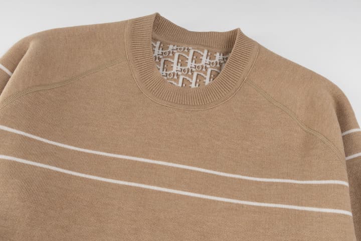 Dior Reversible Oblique Cashmere Crewneck Sweater – 25FW in Grey