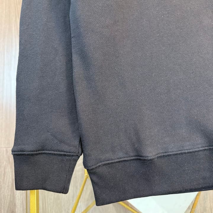 Loewe Anagram Leather Embroidered Hooded Sweatshirt – 25FW in Dark Charcoal
