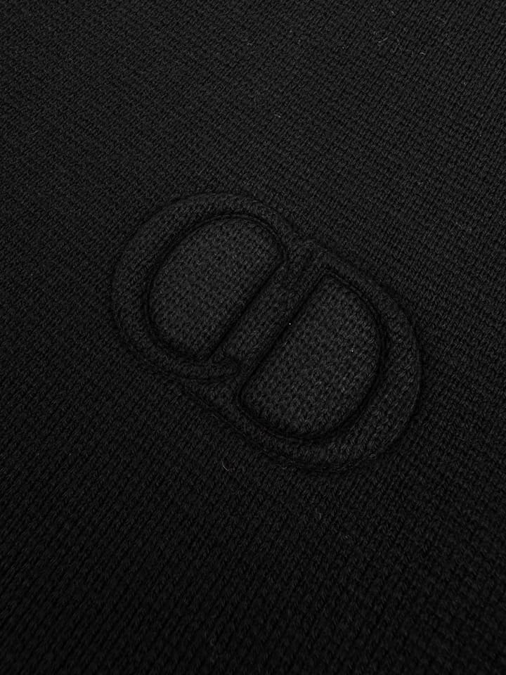 Dior Icon Wool Zip Cardigan in Classic Black Sweater Jacket