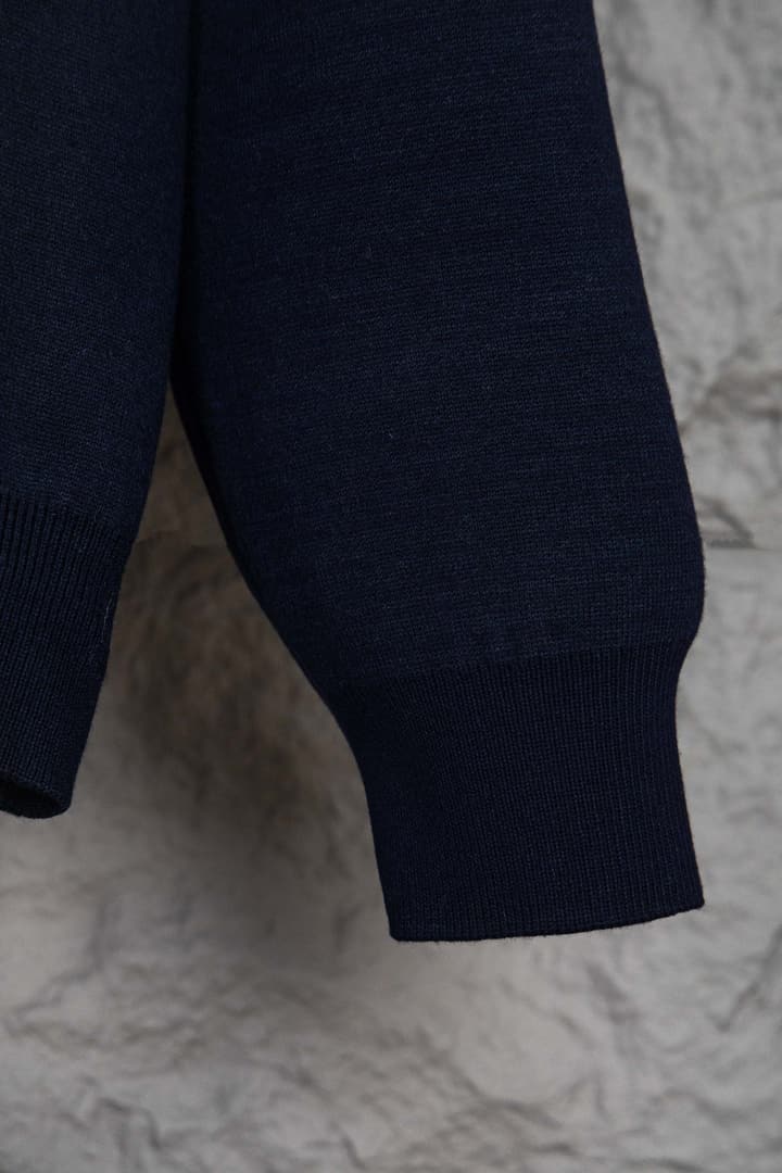 Dior Monogram Double-Sided Jacquard Crewneck Sweater – 24SS in Navy Monogram Pattern