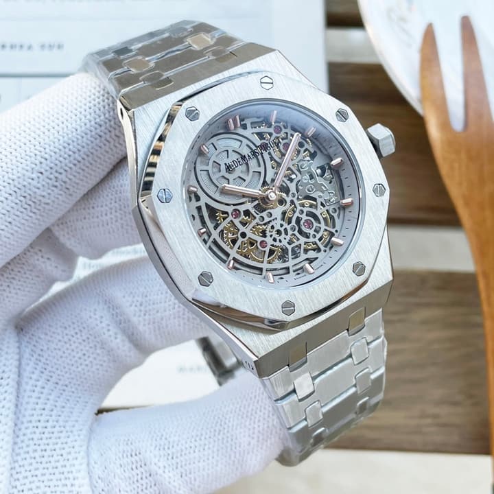 Audemars Piguet Royal Oak Automatic Watch in Beige