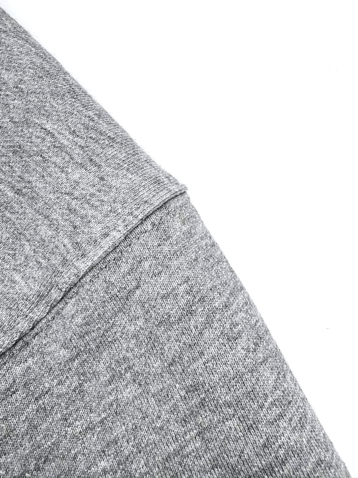 Celine Flocked Hooded Sweatshirt in Heather Gray Flocked Logo Hoodie