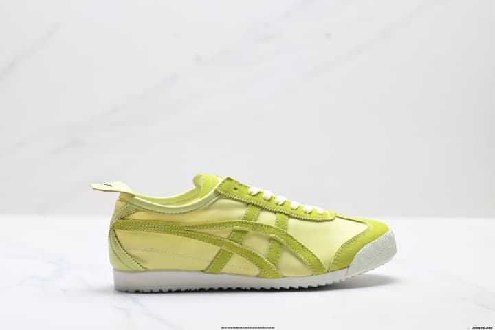 Onitsuka Tiger Mexico 66 Deluxe Nippon Made Sneakers in Beige With Taupe Stripes