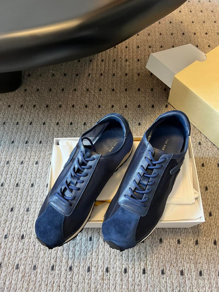 The Row 25SS German Training Mesh Sneakers in Black