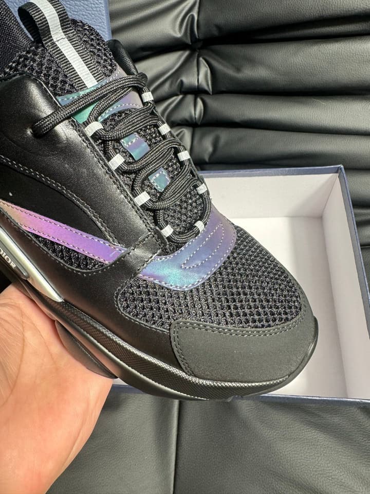 Dior B22 Calfskin Sneakers in Black