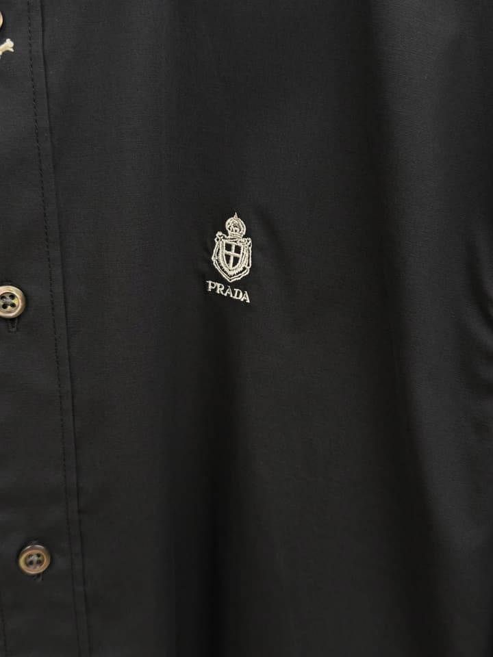 Prada Lightweight Cotton Long-Sleeve Shirt – Spring/Summer Collection