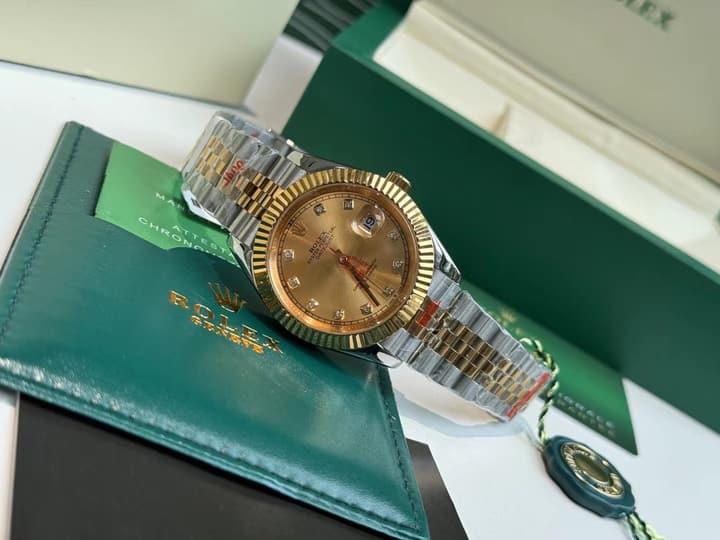 Rolex Datejust 41mm Mechanical Watch in Bronze Gold Dial