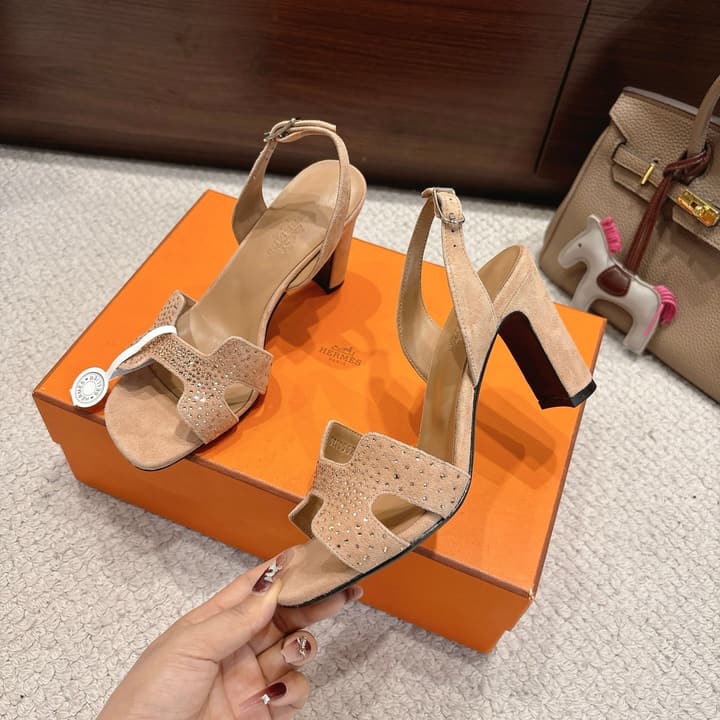 Hermès Eremite 80 Heeled Sandals in Black