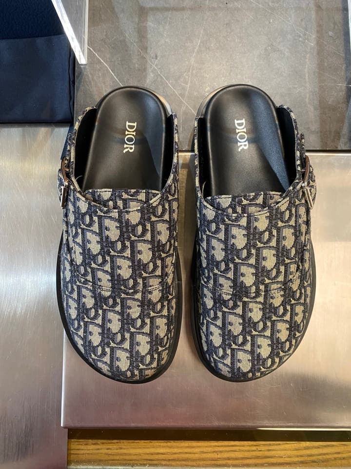 Dior Aqua Oblique Men's Mules