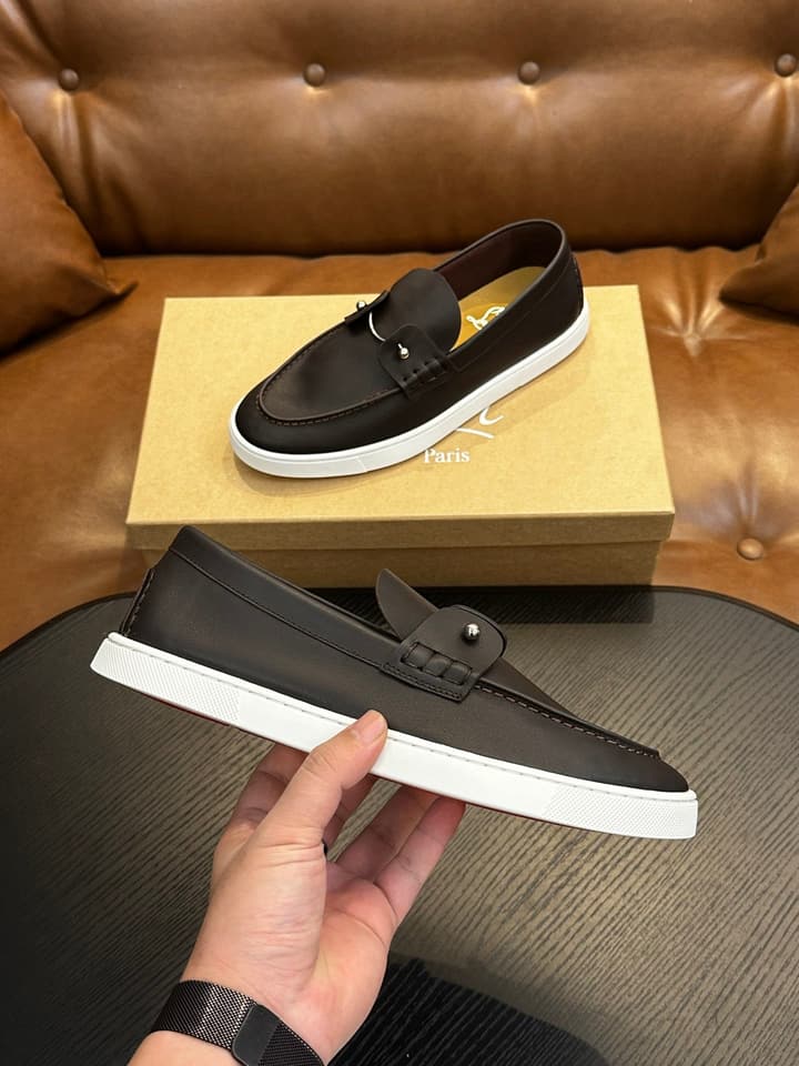 Christian Louboutin Men's Casual Sneakers in All White