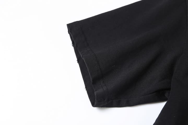 Balenciaga Apple Logo Embroidered Distressed T-Shirt – 26SS in Black