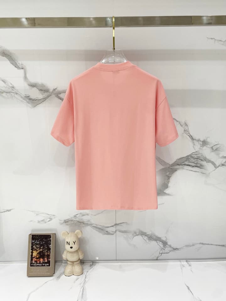Loewe Rainbow Logo Embroidered Cotton T-Shirt in Classic Black