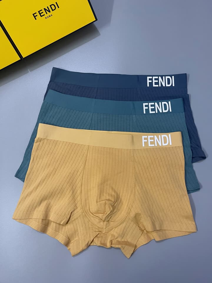 Fendi Men's Seamless Cotton Underwear Set