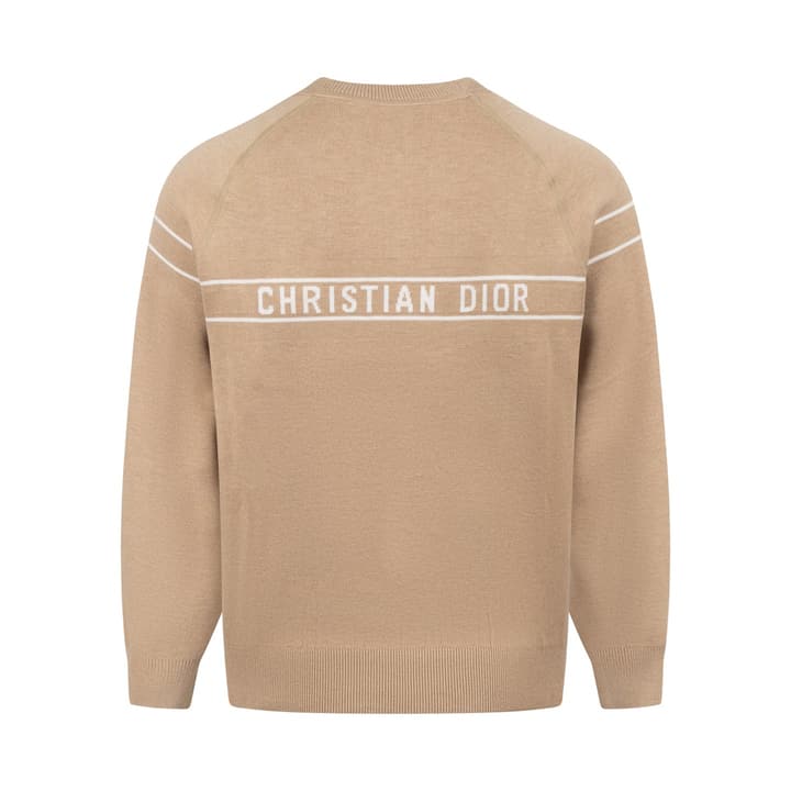 Dior Reversible Oblique Cashmere Crewneck Sweater – 25FW in Grey