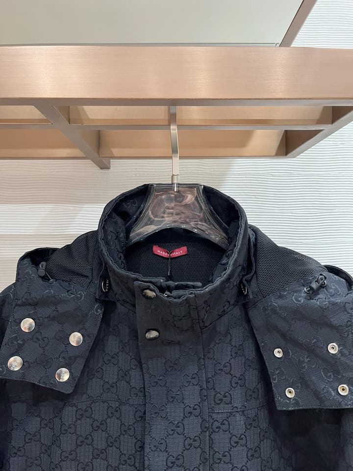 Gucci Detachable GG Canvas Trench Coat – 25FW