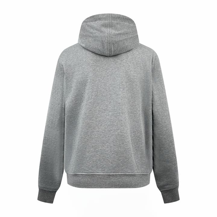Ami Paris Heart Embroidery Zip Jacket in Fog Gray Zip Hoodie