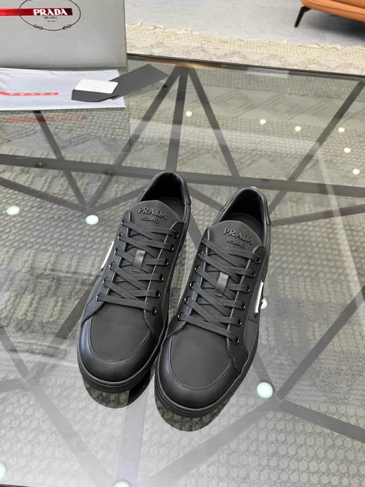 Prada Men's New Leather Sneakers