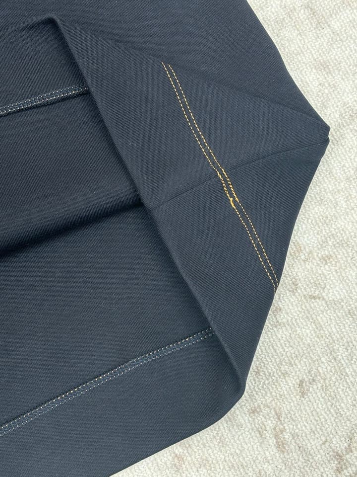 Fendi Leather Patch Pocket T-Shirt – 26SS in Navy Blue