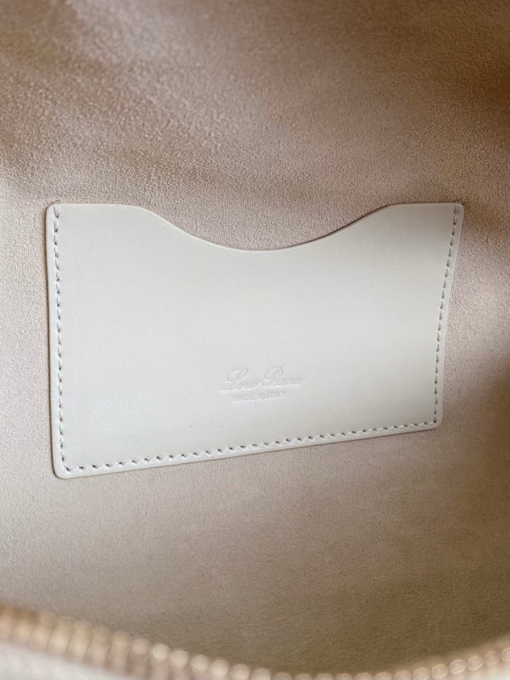 Loro Piana L23 Plain Weave Handbag in Milk Tea