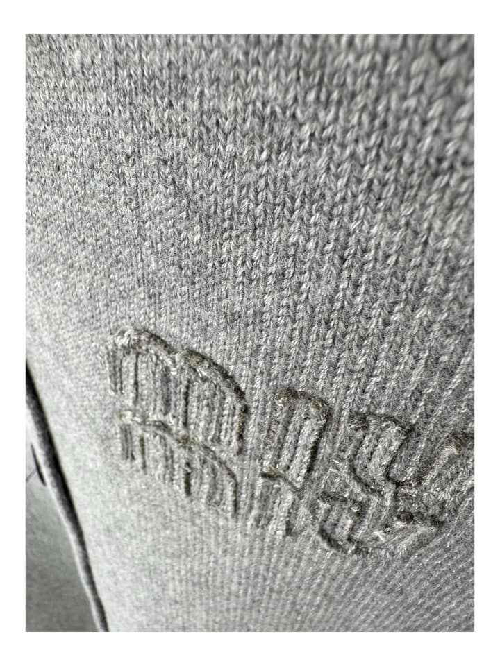 Miu Miu Logo Patch Wool Blend Cardigan – 25FW