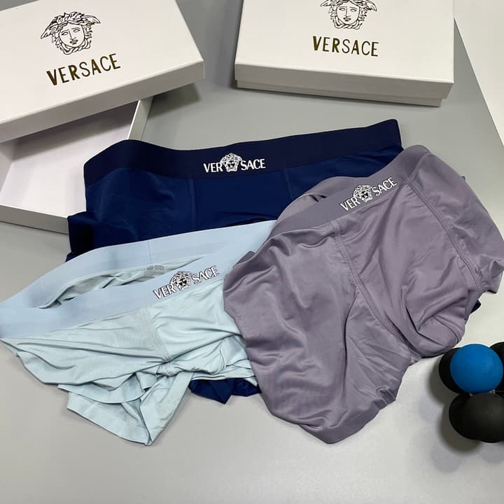 Versace Men's Ice Silk Seamless Underwear Pack