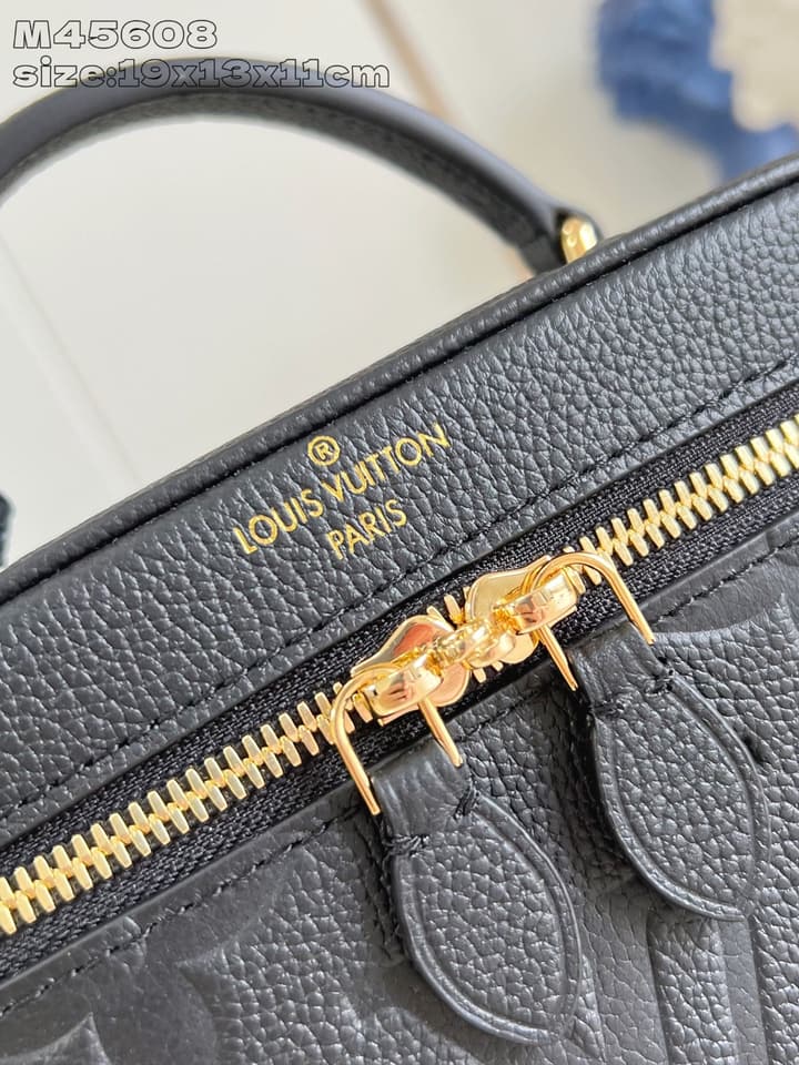 Louis Vuitton Vanity Small Handbag – Giant Monogram Embossed in Black