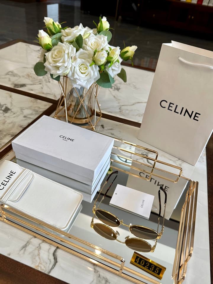 Celine Polarized Acetate Sunglasses