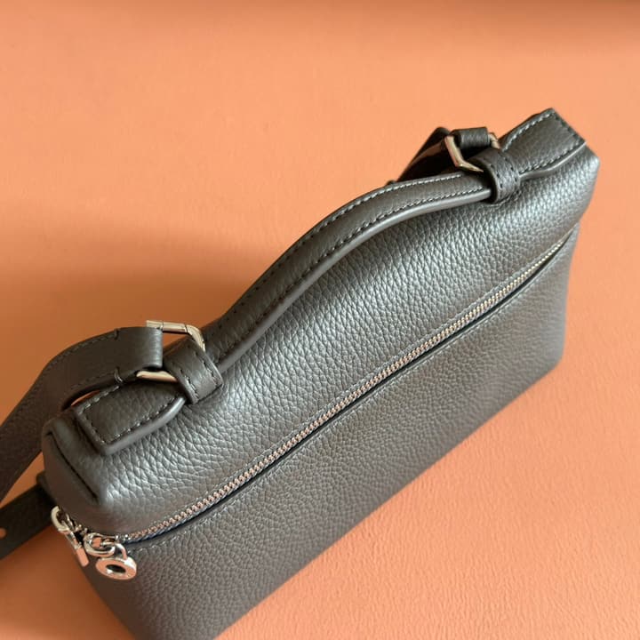 Loro Piana Extra Pocket L19 Crossbody Bag in Cream Gold Hardware
