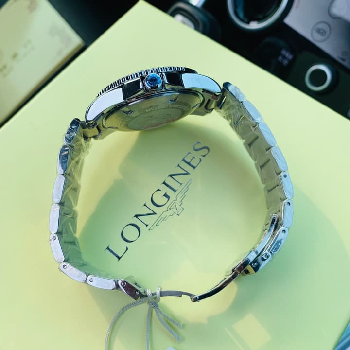 Longines Conquest Diving Series Quartz Watch in Black Dial Stainless Steel