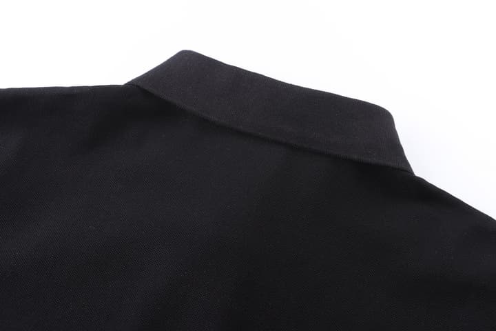 Moncler Logo Patch Cotton Pique Polo Shirt – 26SS in Black
