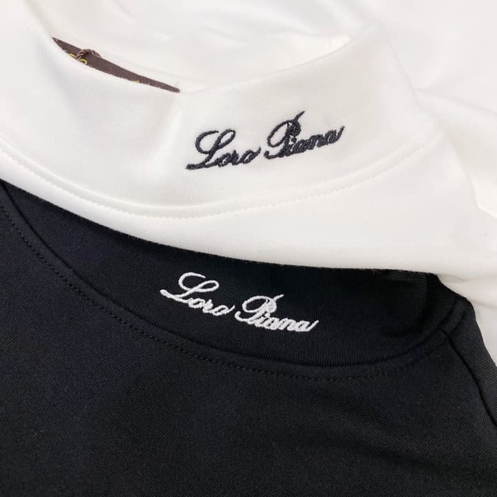 Loro Piana Fashion Casual Long Sleeve T-Shirt – Early Autumn New Counter Style in Classic Black