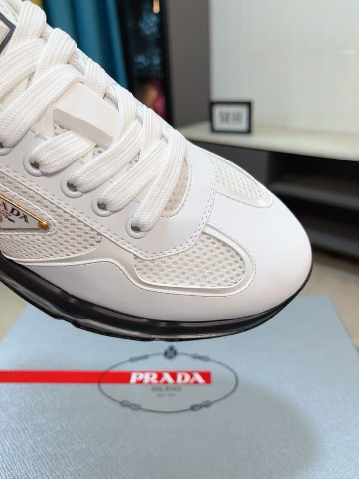 Prada Men's Air Cushion Mesh Sneakers