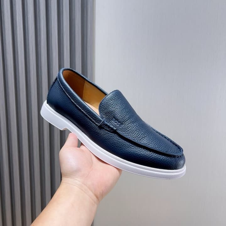 Boss Men's Luxury Leather Loafers in Black Leather