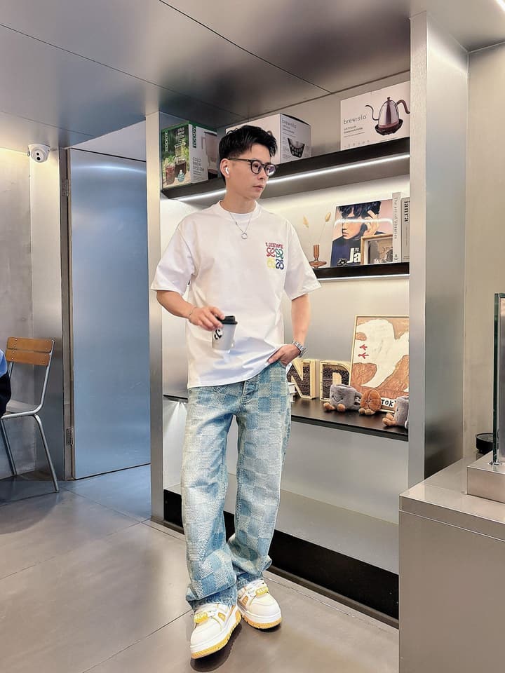 Loewe 2026 Summer Short-Sleeve T-Shirt – 2026 Summer Collection in White