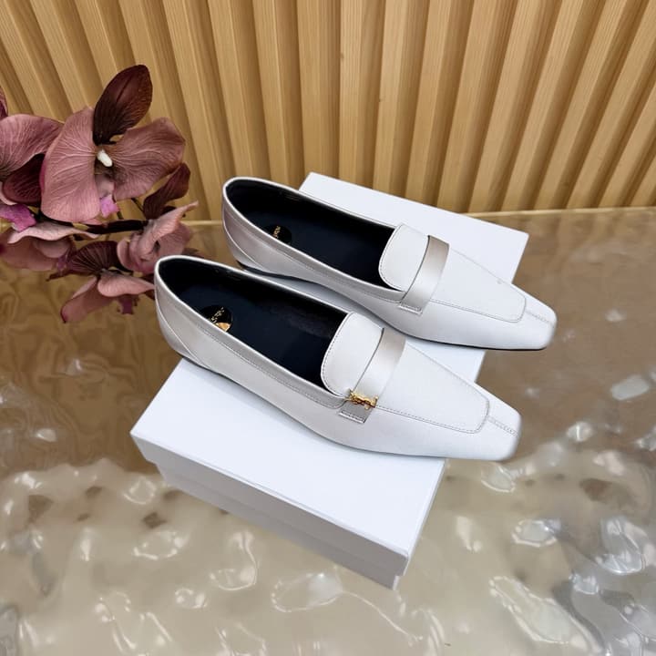 Saint Laurent Silk Chain Mules – Spring/Summer Collection – 26S in Beige