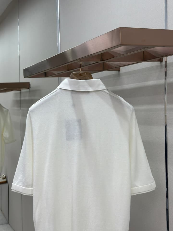 Louis Vuitton Knit Polo Shirt in Classic White