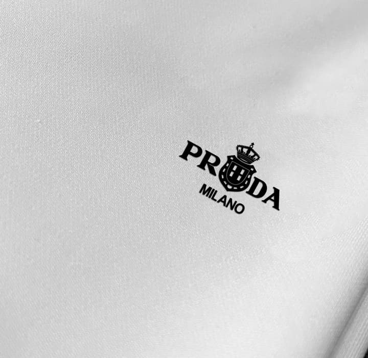 Prada Short-Sleeve T-Shirt – 25SS Collection in Black With White Triangle Logo