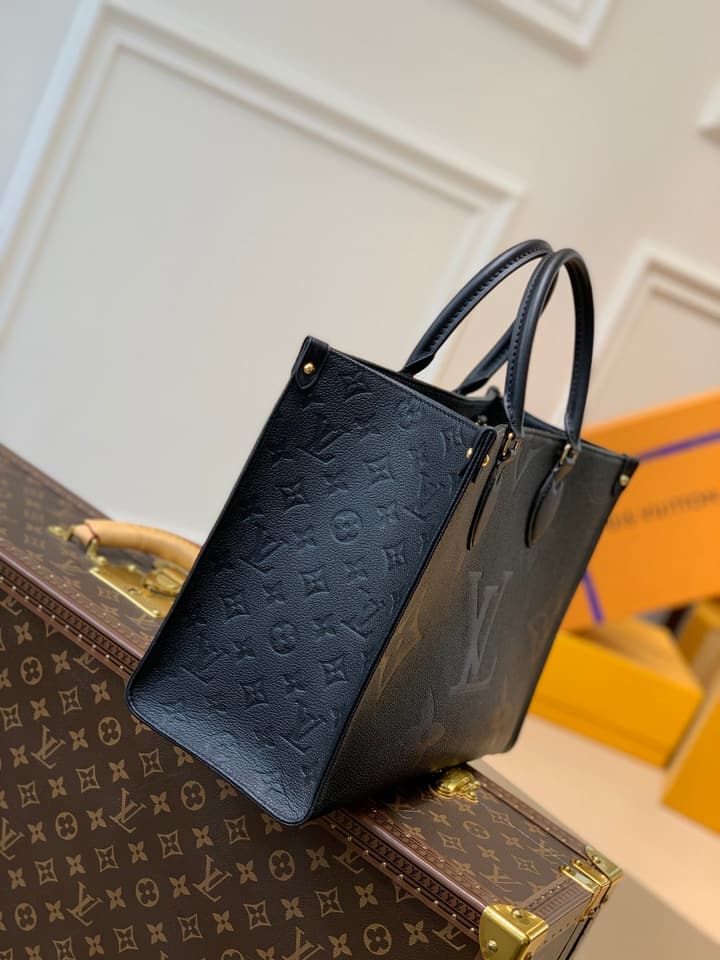 Louis Vuitton Onthego Monogram Tote Bag in Black Monogram Empreinte